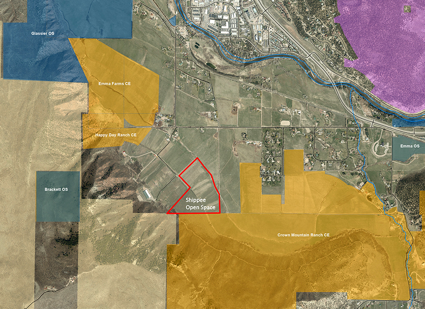 Shippee Open Space is located south of Emma Road in Emma.